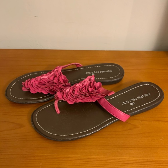2 for $20 Hot Pink Montego Bay Club Sandals - Picture 3 of 4